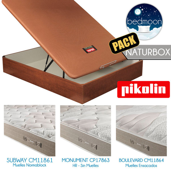 Pack Canapé Naturbox y Colchón Pikolin Oferta 50%